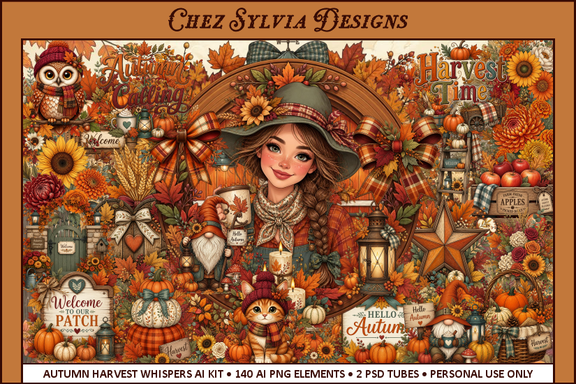 (image for) CSD - 140 AI Elements & 2 Tubes Autumn Harvest Whispers Kit